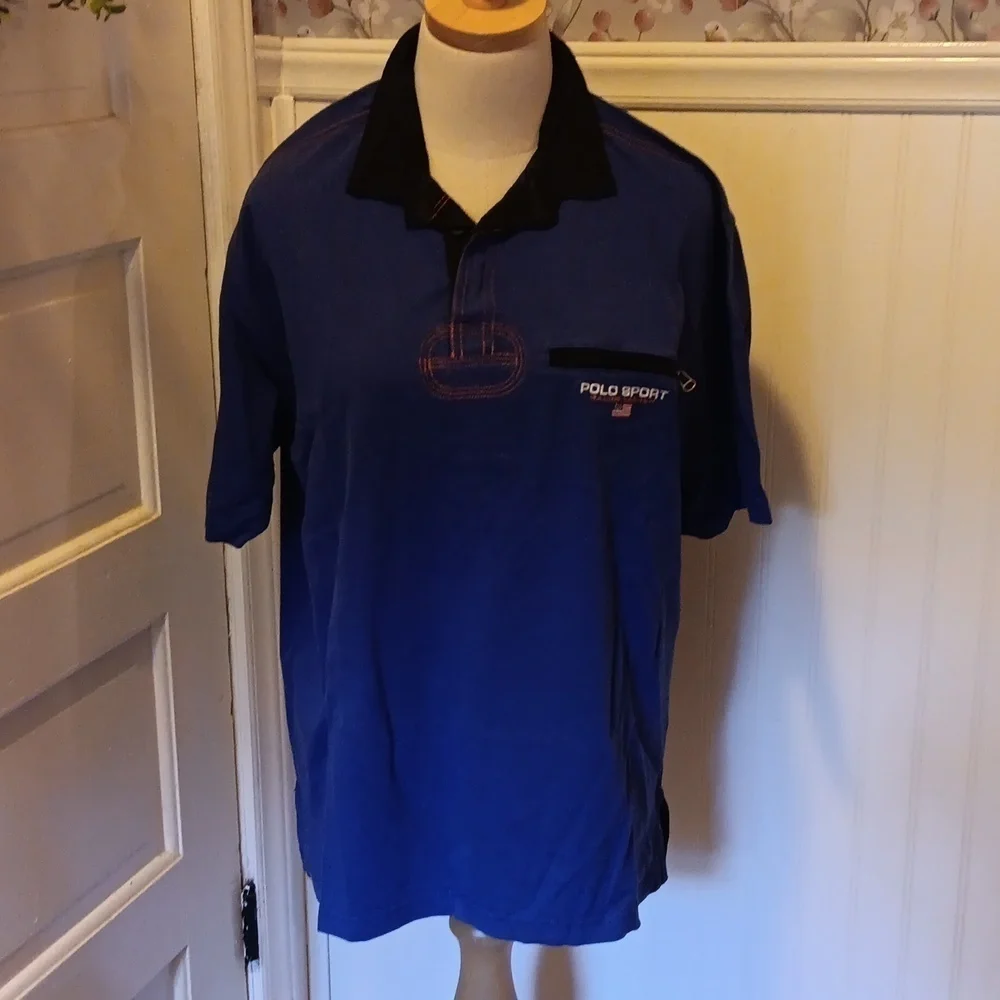 Vintage 1990s Ralph Lauren Polo shirt American flag
